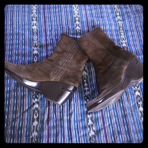 Cole Haan Brown Suede Boots